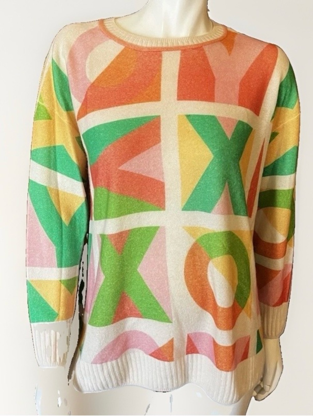 Pilcro cashmere multicolor Crewneck sweater size small - Picture 1 of 5